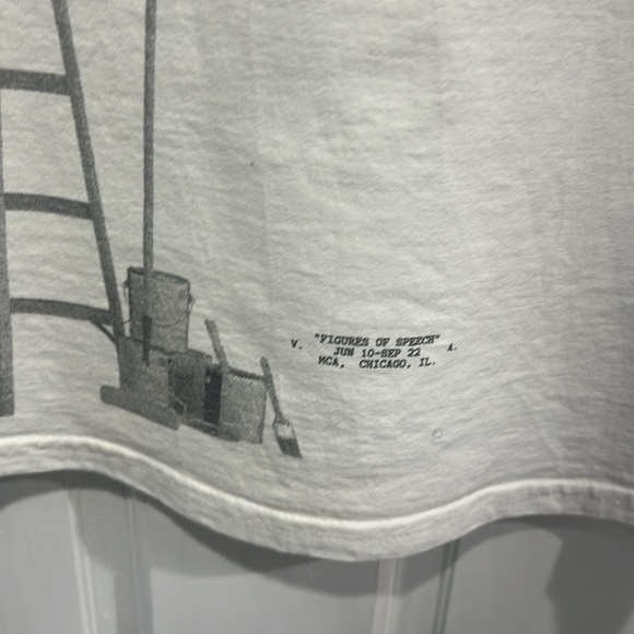 SS19 Virgil Abloh x MCA “Figures of Speech” Tee – White – Men’s XL – Rare - Picture 7 of 8